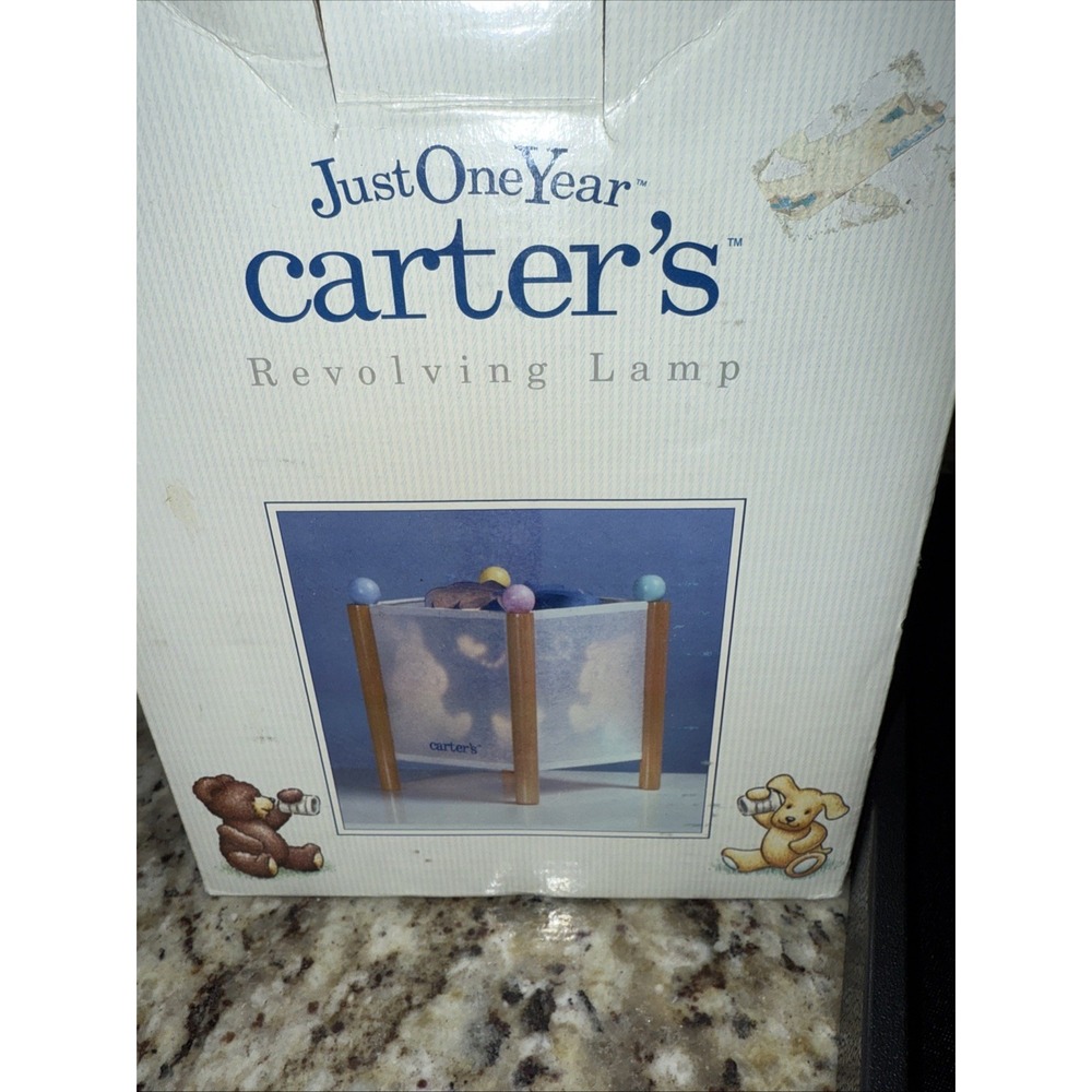 Vintage just one year Carter's revolving lamp Revolving Lamp   Orig Box‎  4537